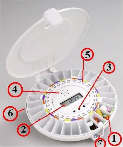 E-pill Automatic Pill Dispenser for Home or Institutional use. MD1 Medtime Xl. Original Swedish Design. Complete with Two Medica