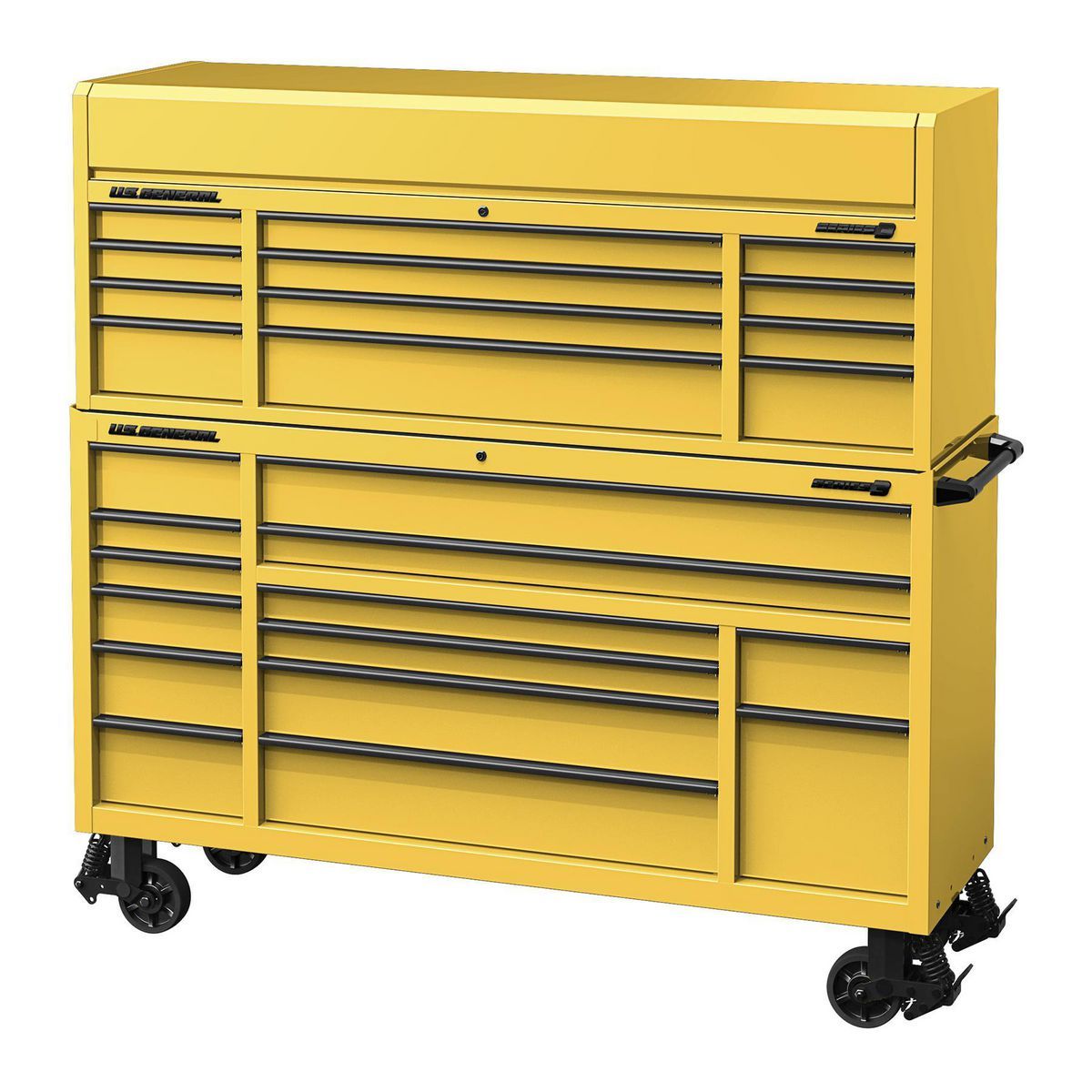 U.S. GENERAL 72 in. x 22 in. Triple-Bank Roll Cab, Series 3, Slate Gray