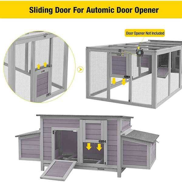 aivituvin Large Hen House with Run for 4-6 Chickens AIR45 - Pet Supplies online store