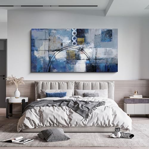yiijeah Large Abstract Canvas Wall Art Giclee Print Decor for Living Room Bedroom Abstract Picture White Gray Artwork Moder Home Office Decoration 30x60
