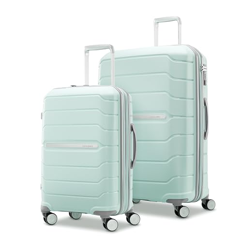 Samsonite Freeform 21-Inch Hardside Carry-On Luggage - Hardshell Carry-On Suitcase - TSA, Airline-Approved - Expandable Hard Shell, Smooth Rolling Spinner Wheels for Lightweight Travel - Navy