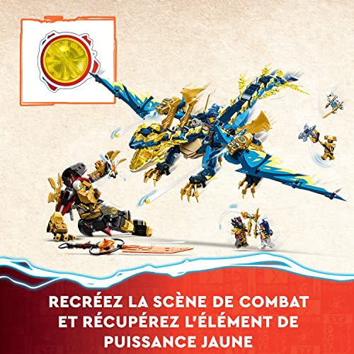 LEGO 71796 Ninjago The Elemental Dragon Against Empress' Robot Large Construction Toy for Christmas, with Figures and 6 Ninja Minifigures, Collectible Set, Kids Gift