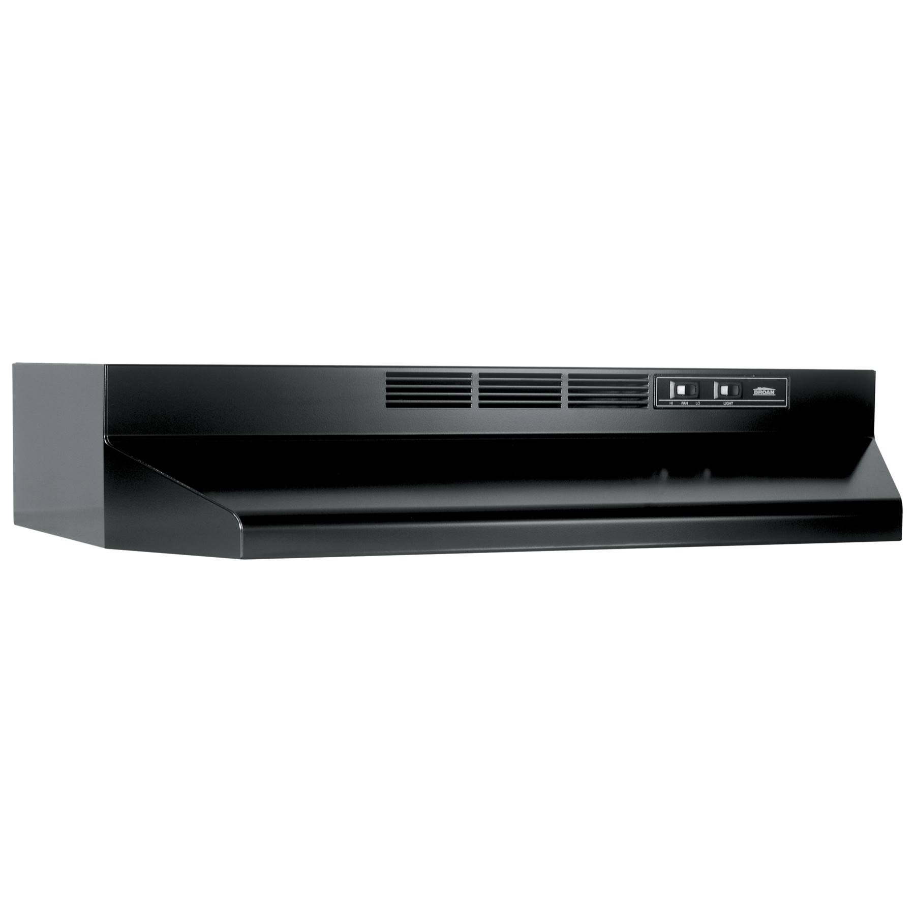 Broan 30 Ductless Under Cabinet Range Hood, Black