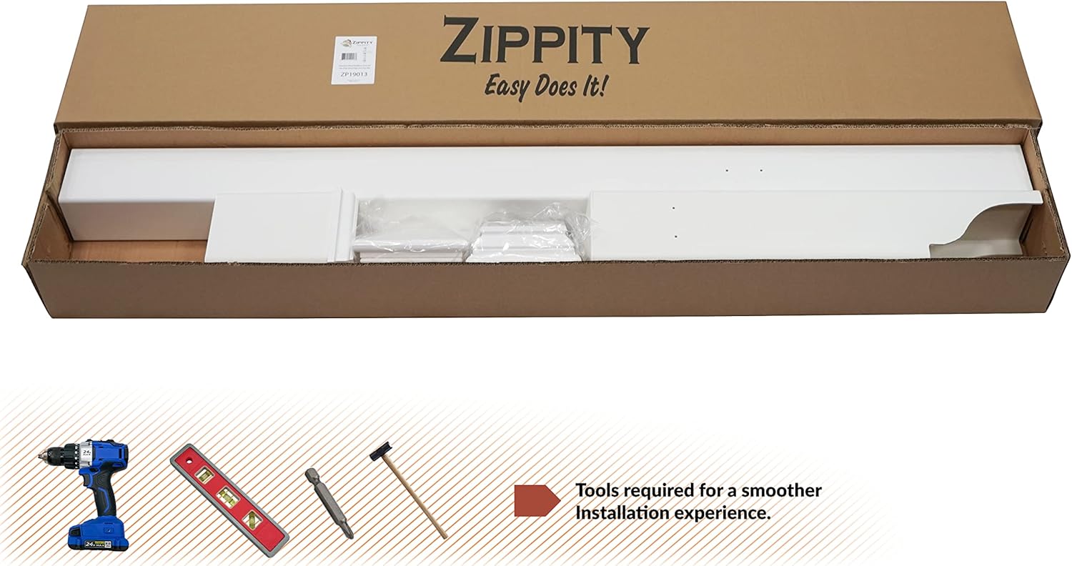 Zippity Outdoor Products ZP19013 Classica Mailbox Post, White
