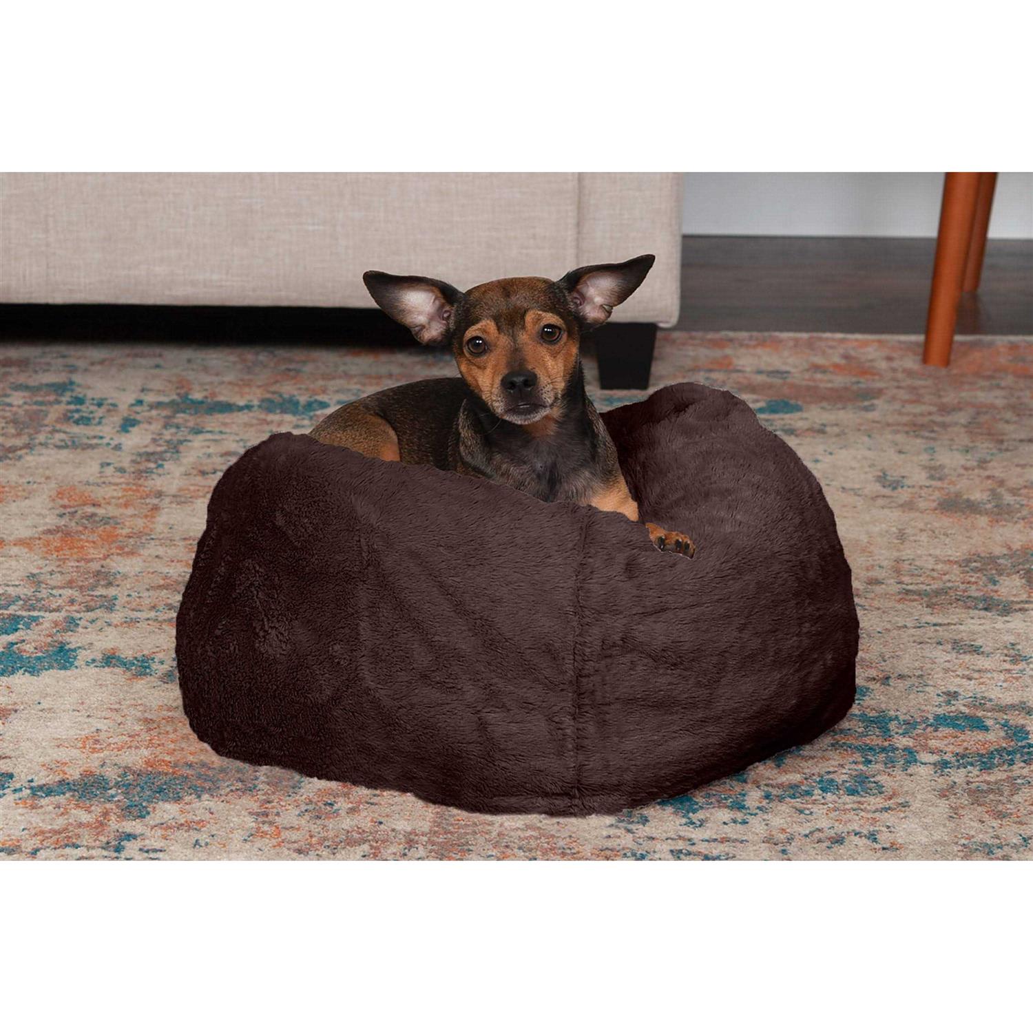 FurHaven Pet Round Plush Ball Dog Bed - Pet Supplies online store