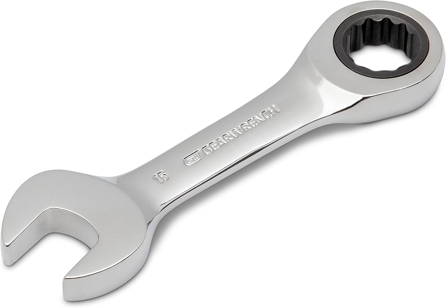 GEARWRENCH 10 Pc. 12 Pt. Stubby Ratcheting Combination Wrench Set, Metric - 9520D