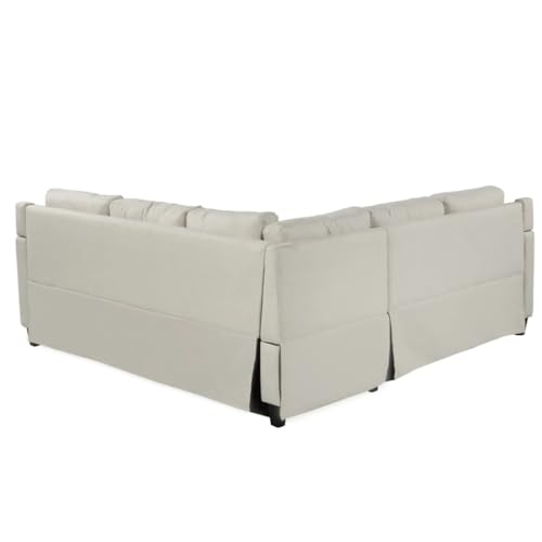 Living Room Studded Upholstered Sofa 2 Piece Set with Cushions (D As Shown)
