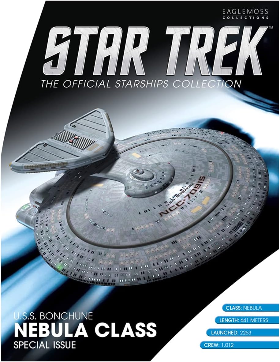 Star Trek The Official Starships Collection | U.S.S. Bonchune Nebula-Class XL Edition by Eaglemoss Hero Collector