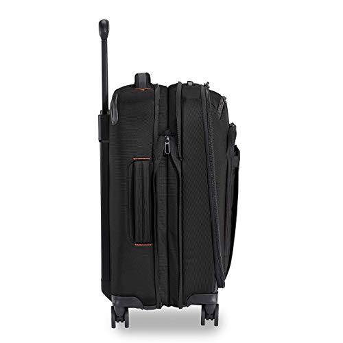 Briggs & Riley Domestic 22" Carry On Expandable Spinner - Luggage for Travel, Suitcases with Wheels, Softside Rolling Bag for Men & Women, Self-Repairing Zipper - ZDX Collection, Hunter