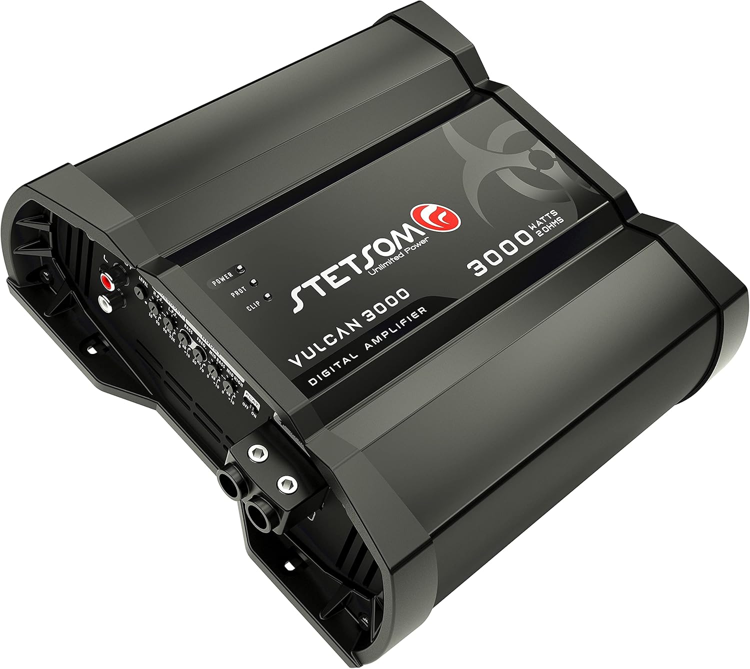 Stetsom Vulcan 3000 2 Ohms Mono Car Amplifier, 3000.1 3K Watts RMS, 2Ω Stable Car Audio, HD Sound Quality, Crossover & Bass Boost, Car Stereo Speaker Subwoofer MD, Smart Coolers