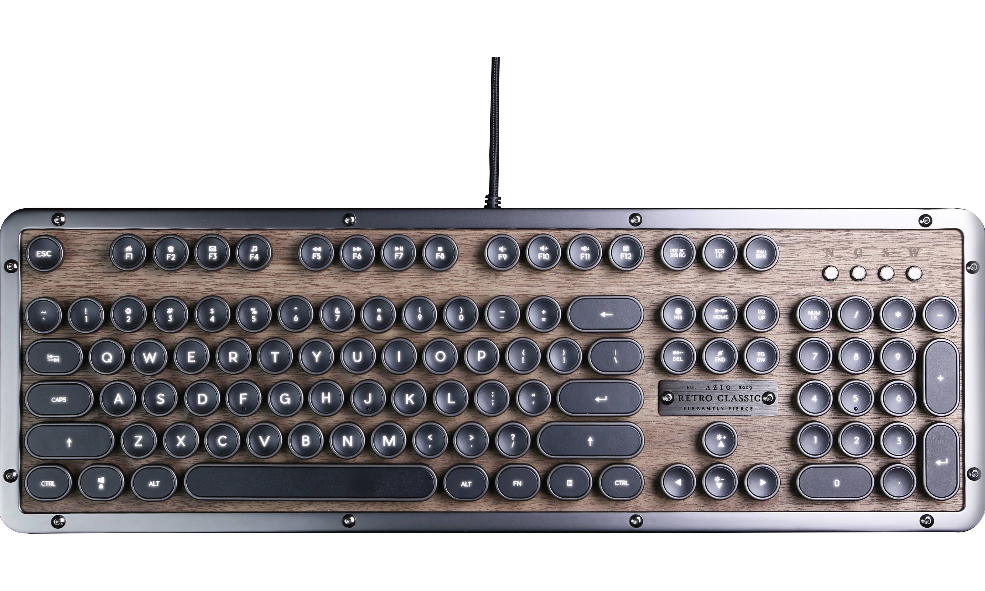 Azio Retro Classic USB Backlit Mechanical Keyboard