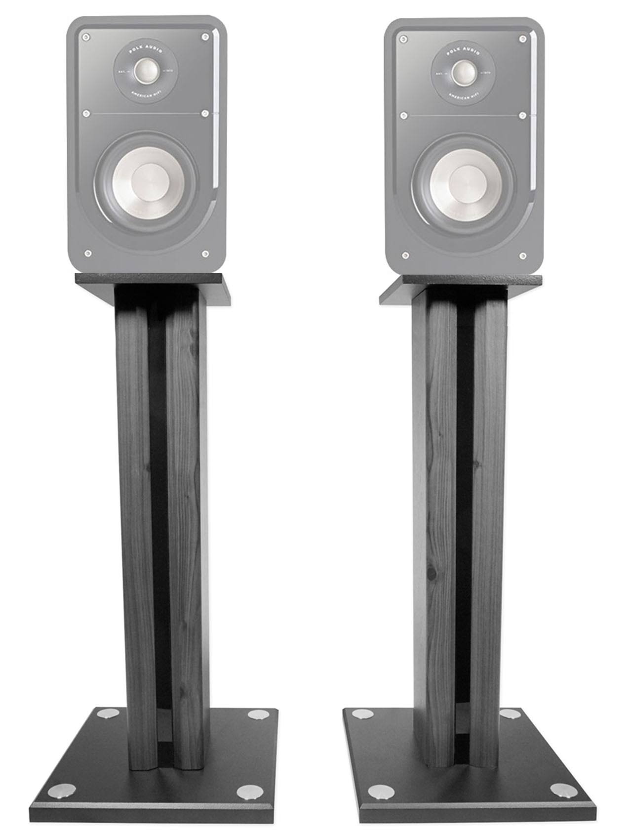 Technical Pro Pair 26x22 Bookshelf Speaker Stands for Polk Audio S20 Bookshelf Speakers