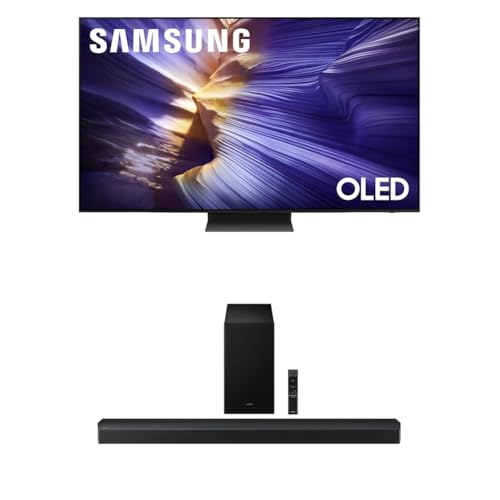 Samsung 55-Inch Class OLED S90F 4K Smart TV (2025 Model) NQ4 AI Gen3 Processor, 4K AI Upscaling Pro, OLED HDR +, Motion Xcelerator 144Hz, Samsung Vision AI, Alexa Built-in