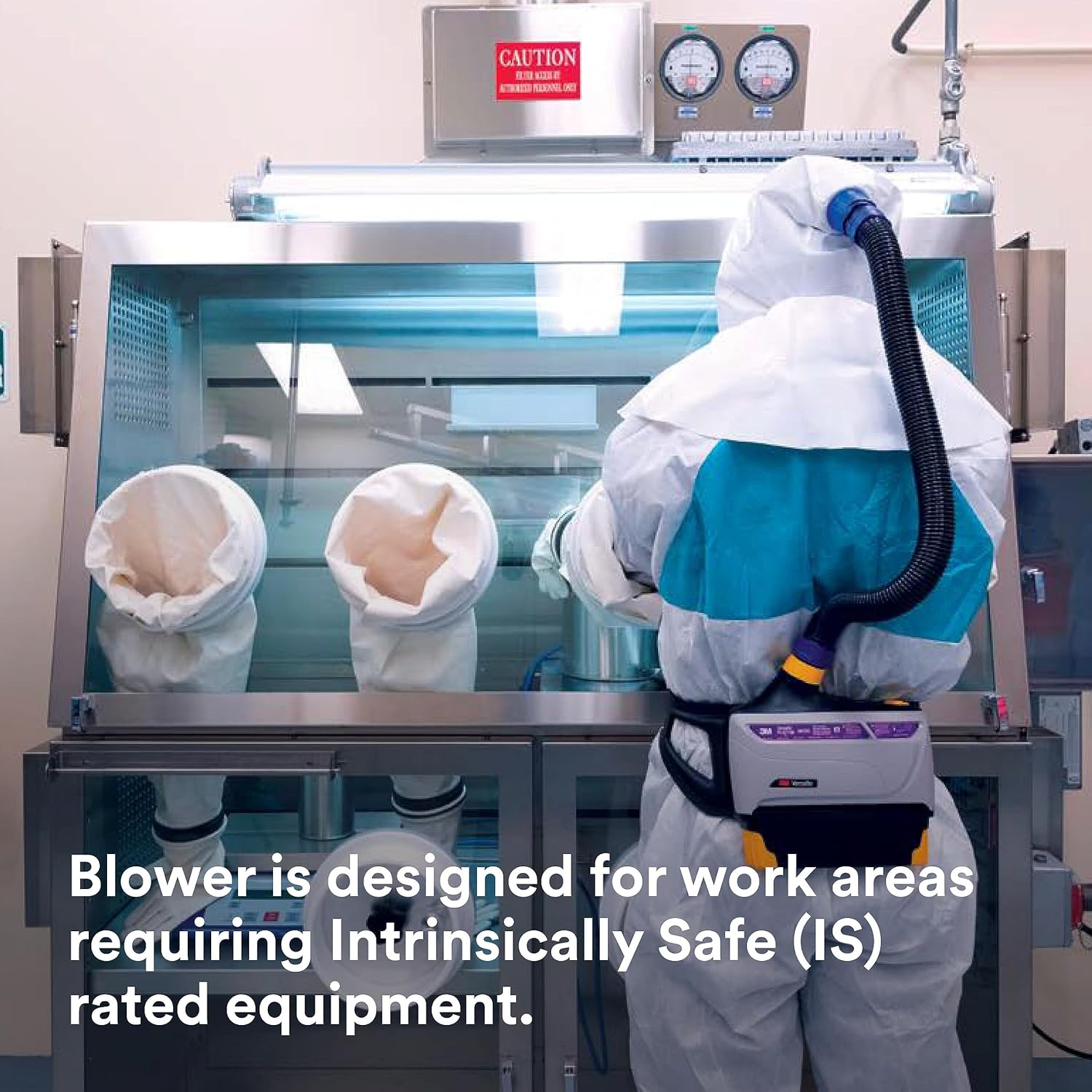 3M PAPR Respirator, Versaflo Powered Air Purifying Respirator Easy Clean Kit, TR-800-ECK, Intrinsically Safe, NIOSH Approved, Ready to Use All-in-One Respiratory Protection for Particulate