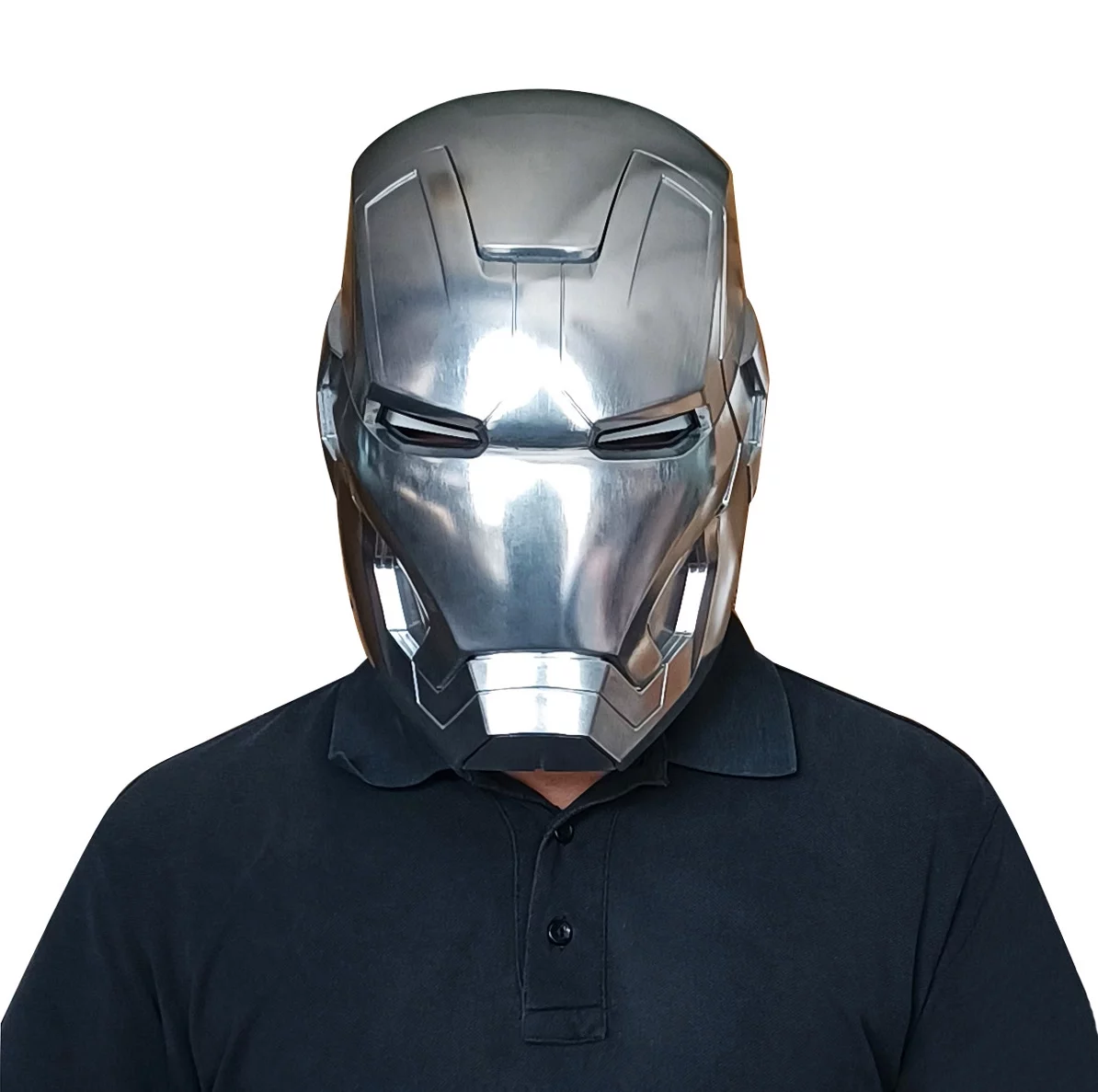Iron Man Helmet Metal Electronic MK42 Wearable Helmet 1:1 Open/Close Iron Man Mask with Eyes LED Light Up