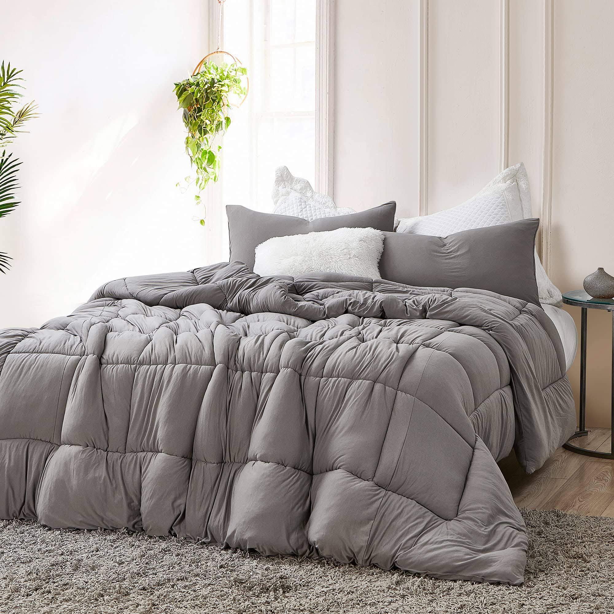 Summertime - Coma Inducer Oversized Comforter - Morning Gray - King