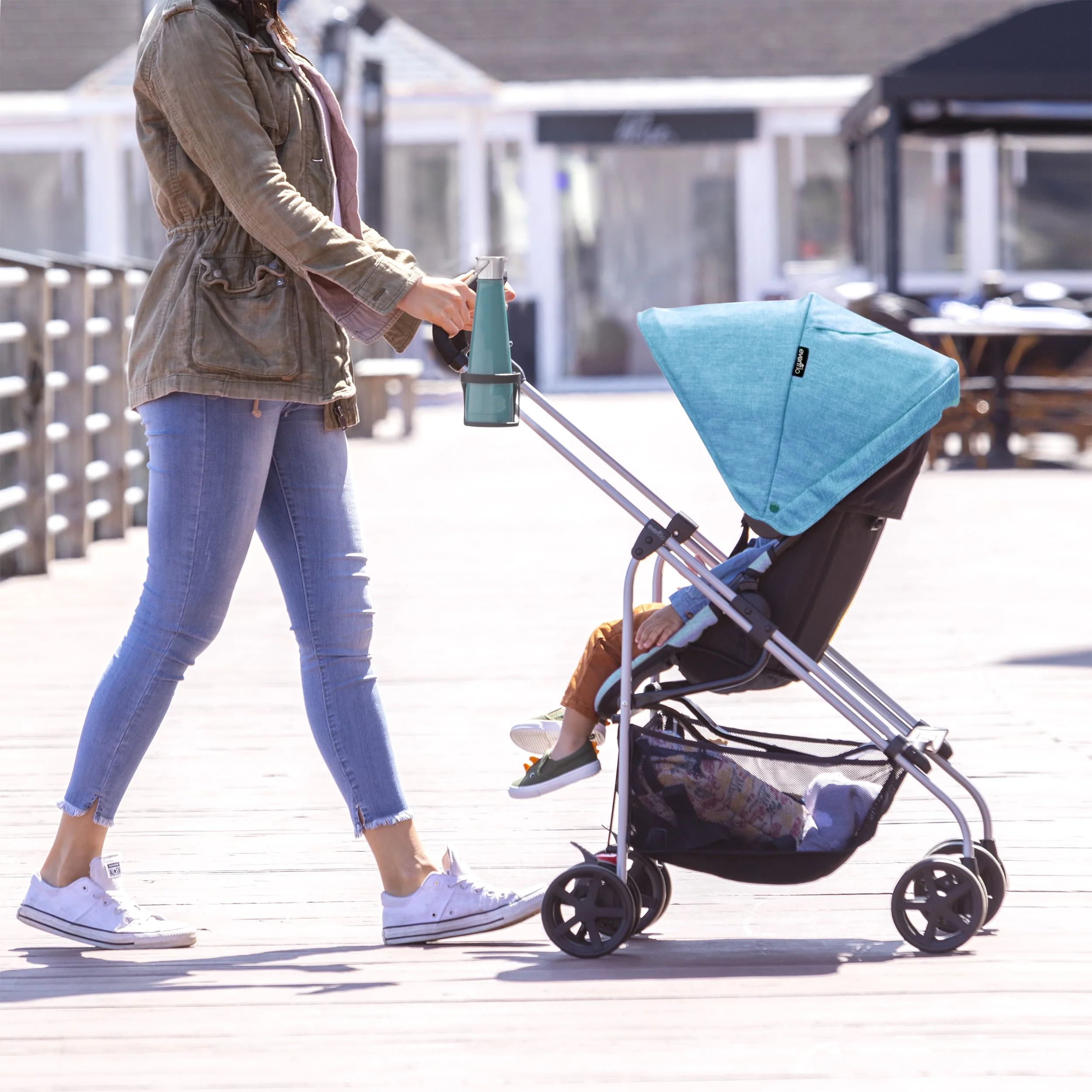 Evenflo Reversi Lightweight Reversible Stroller (Altair Black), Unisex