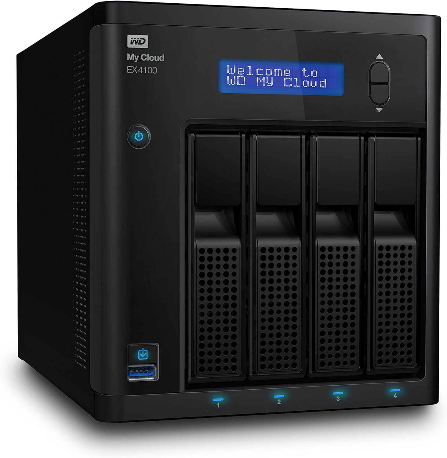 WD 24TB My Cloud EX4100 Expert Series 4-Bay Network Attached Storage - NAS - WDBWZE0240KBK-NESN