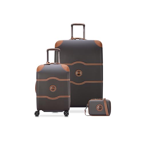 DELSEY PARIS Chatelet Air 2.0 Hardside Luggage with Spinner Wheels, Angora, Checked-Large 28 Inch