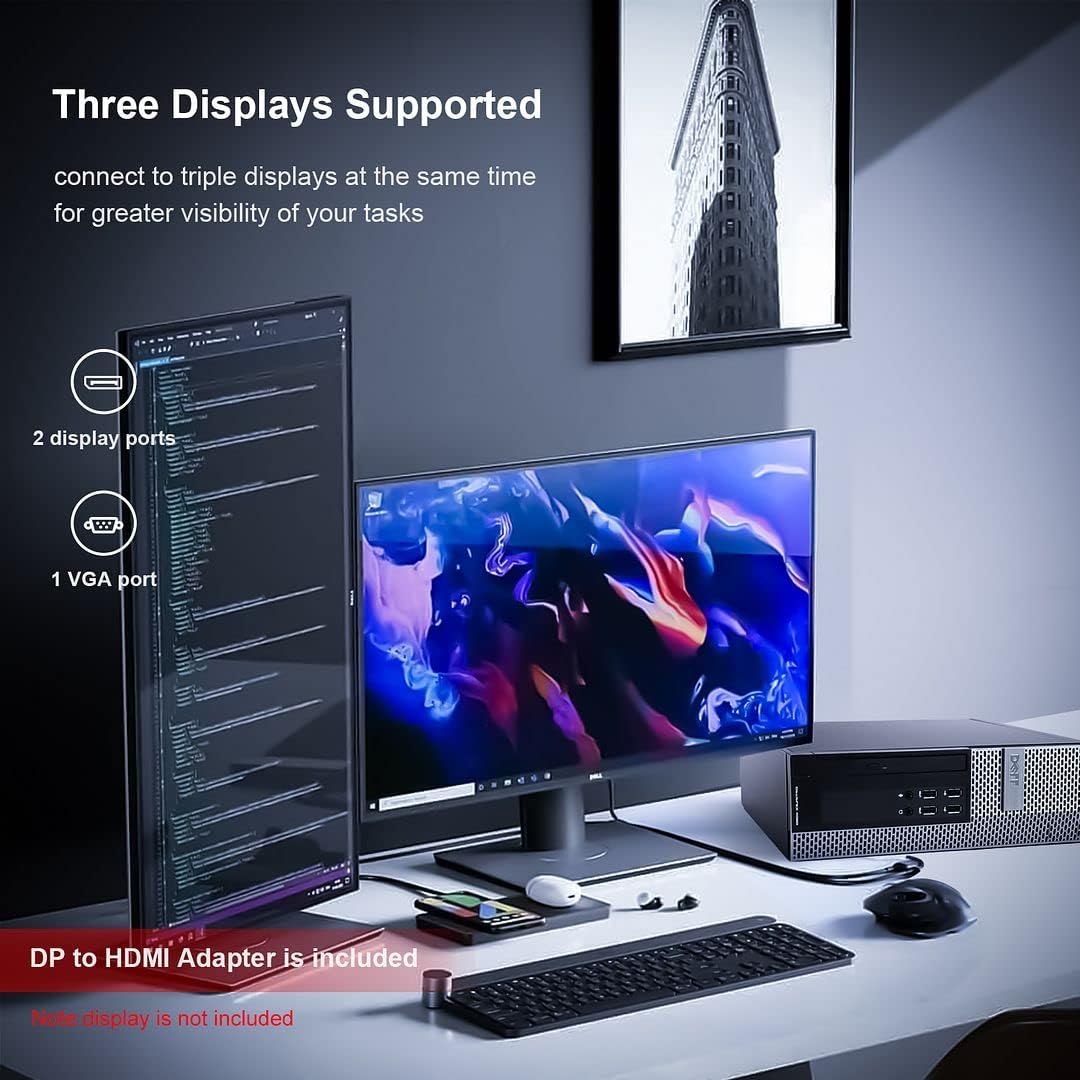 Dell OptiPlex 9020 i7 Desktop Computer,32GB Ram 512GB SSD, Intel Core i7-4790 3.60GHz, AC7260 Built-in WiFi 5, Dual Monitor Support, DVD-RW, Windows 10 Pro 64bit, RGB Keyboard and Mouse (Renewed)