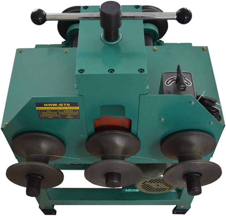 HayWHNKN Electric Tube Roller Bender Electric Pipe Bender Multi-function Pipe Bender Machine Pipe Tube Bender for Circular Square Tube Bending 110V