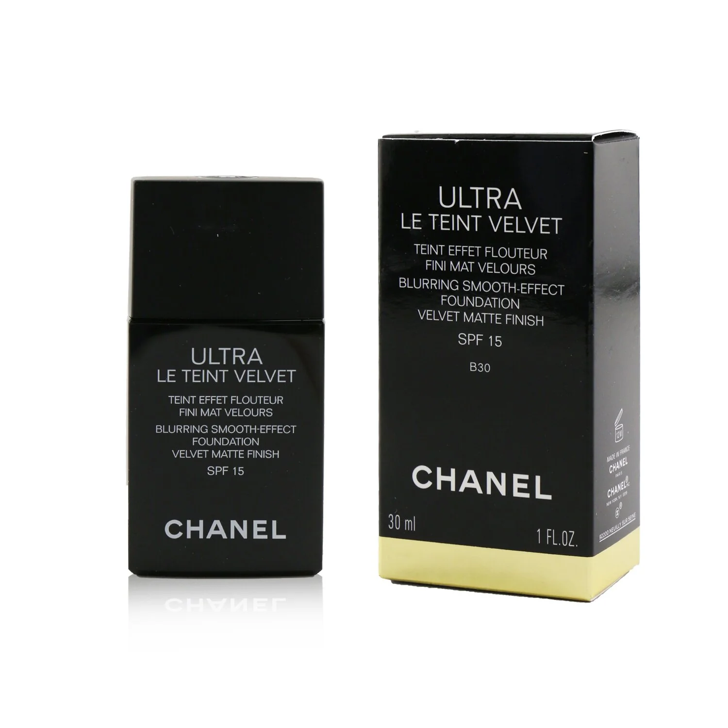 Chanel Ultra Le Teint Velvet Blurring Smooth Effect Foundation SPF 15 - # BR12 (Beige Rose)  30ml/1oz