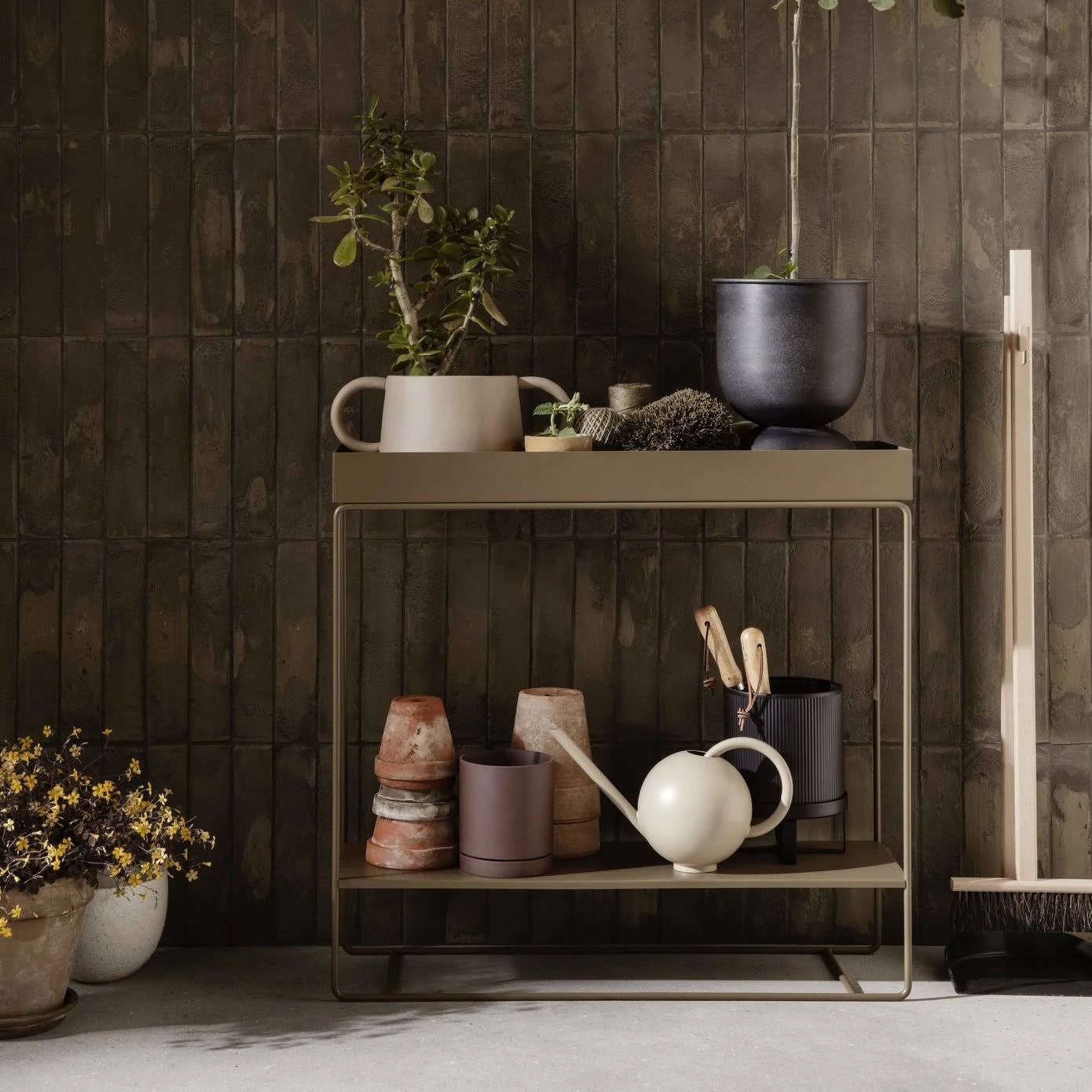 Ferm Living Plant Box Two Tier - Light Grey