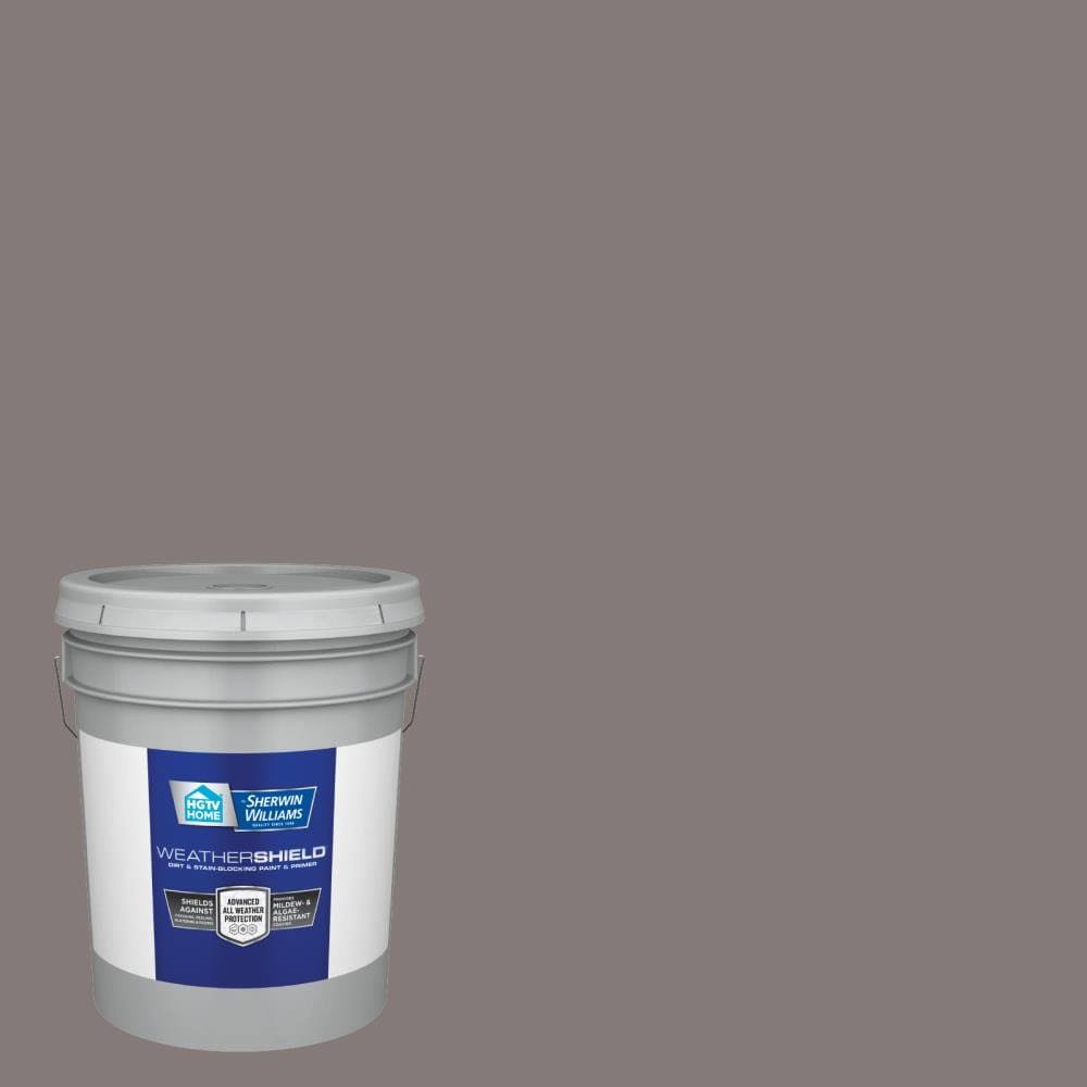 HGTV Home by Sherwin-Williams WeatherShield Satin Mink Hgsw2443 Exterior Paint (5-Gallon) | HGSW2443-636323