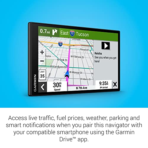 Garmin DriveCam™ 76, Large, Easy-to-Read 7” GPS car Navigator, Built-in Dash Cam, Automatic Incident Detection, High-Resolution Birdseye Satellite Imagery