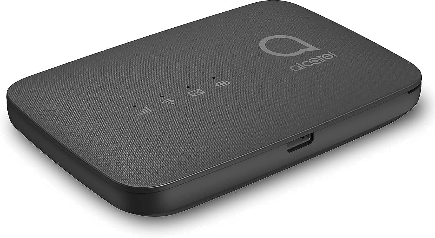 Alcatel LINKZONE Version 2021 MW45AN | Mobile WiFi Hotspot | 4G LTE Router | Up to 150Mbps | Connect Up to 10 Devices | Create A WLAN Anywhere (AT&T, T-Mobile, Metro, Cricket, Latin America) - Black