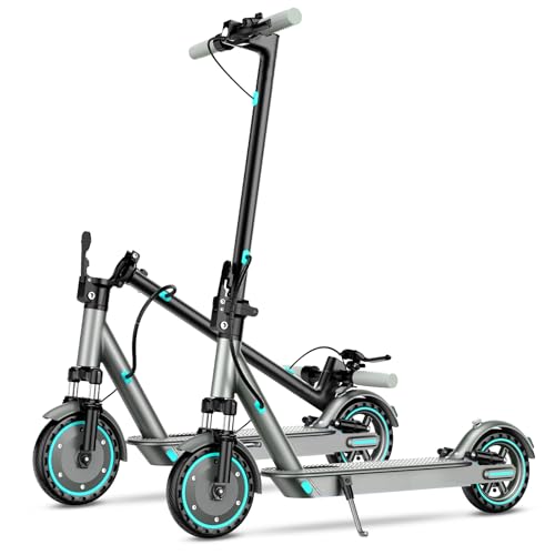 Electric Scooter for Adults, 19Mph, 15/21 Miles Range, Aluminum Alloy E-Scooter with 8.5" Honeycomb Tire, Foldable Escooter with Dual Braking System and App Control