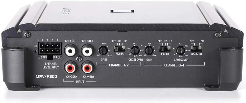 Alpine MRV-F300 4-Channel Car Amplifier, 50 Watts RMS x 4