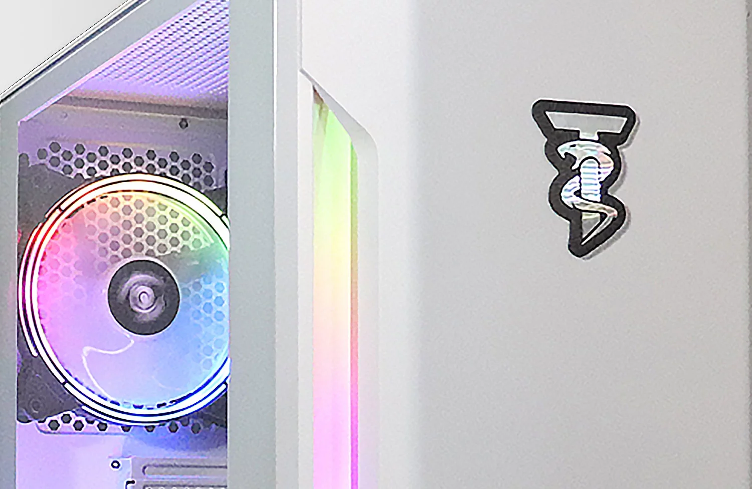 ViprTech Rebel Gaming PC Desktop Computer - AMD Ryzen 5 2600 (12-LCore 3.9Ghz), NVIDIA RTX 3060 12GB, 32GB DDR4 3200 RAM, 1TB NVMe SSD, VR-Ready, Streaming, RGB, Windows 11 Pro, White