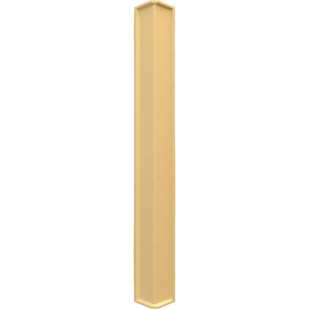 Ekena Millwork 3"W x 3"D x 48"H Universal Inside Corner for StoneWall Faux Stone Siding Panels, York Town
