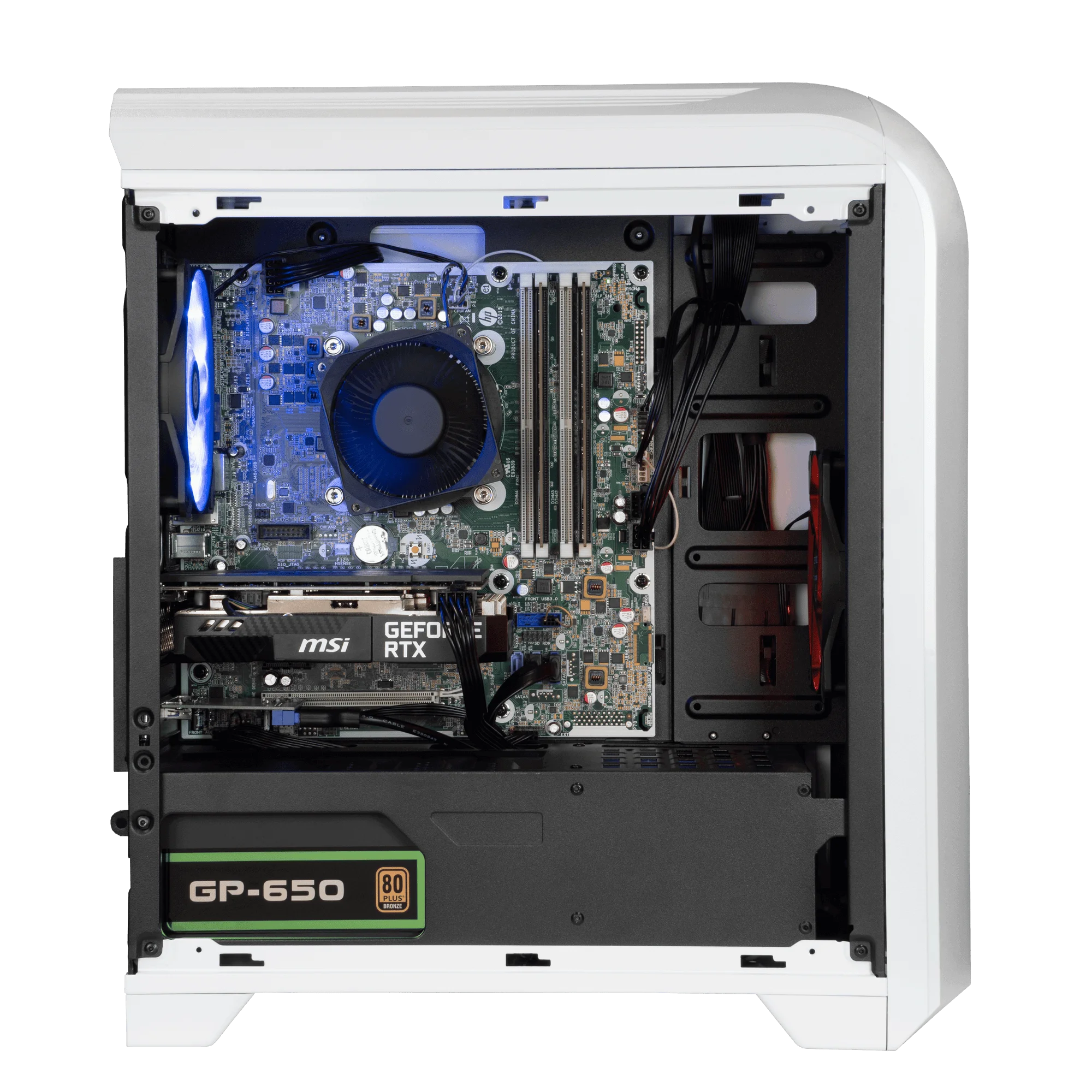 Periphio Vortex Prebuilt Gaming PC | Intel Core i5-6500 (3.6GHz Turbo) | GeForce RTX 3050 (8GB) | 1TB Solid State SSD | 16GB DDR4 RAM | Windows 10 Gaming Desktop Computer | WiFi + BT