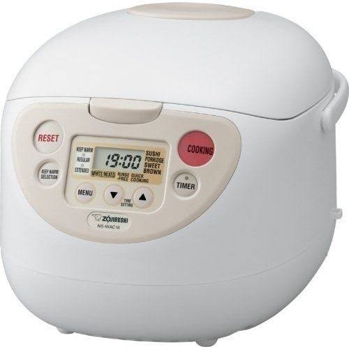 Zojirushi Micom Rice Cooker and Warmer (5.5-Cup/ Cool White) NS-WAC10