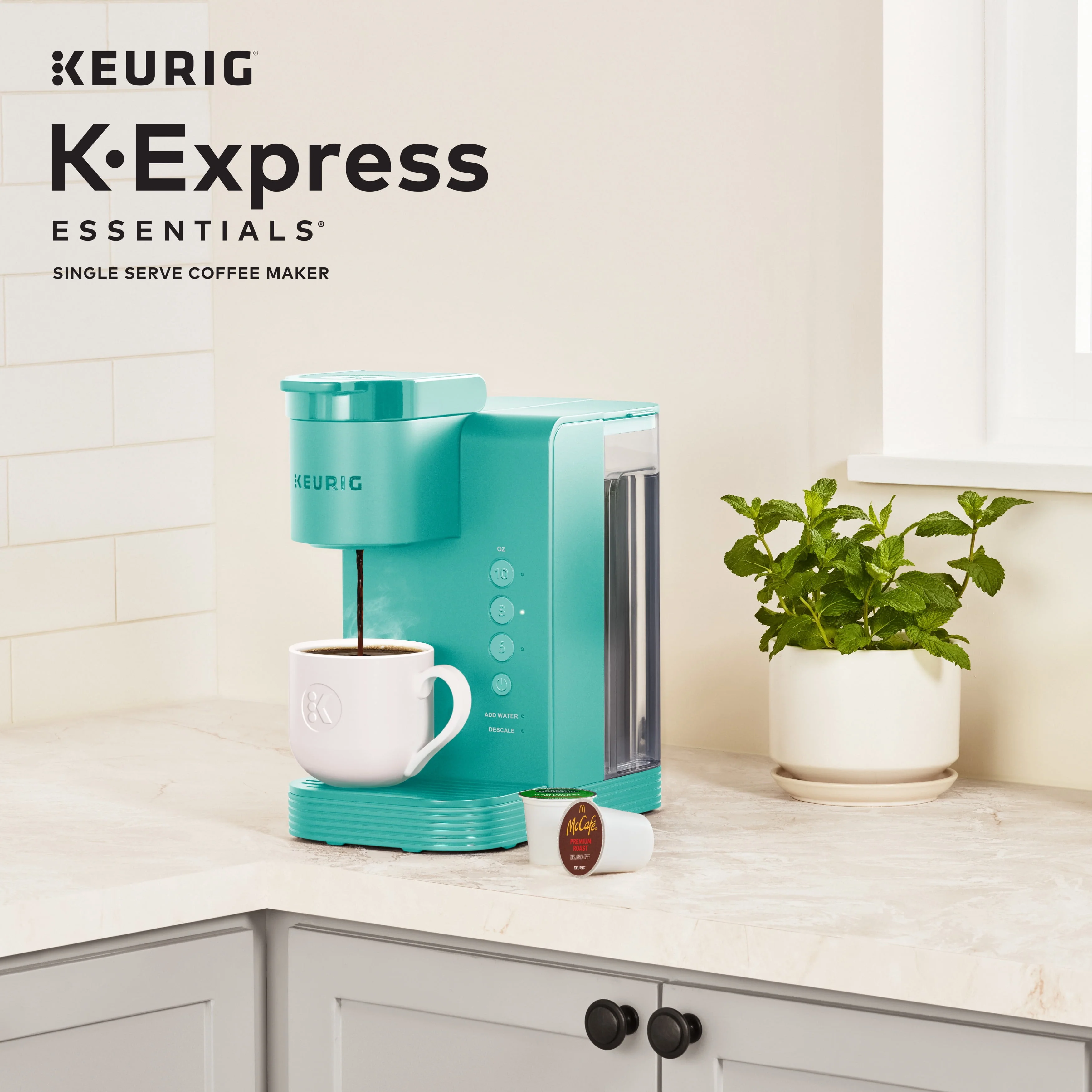 Keurig K-Express Essentials Single Serve K-Cup Pod Coffee Maker, Black