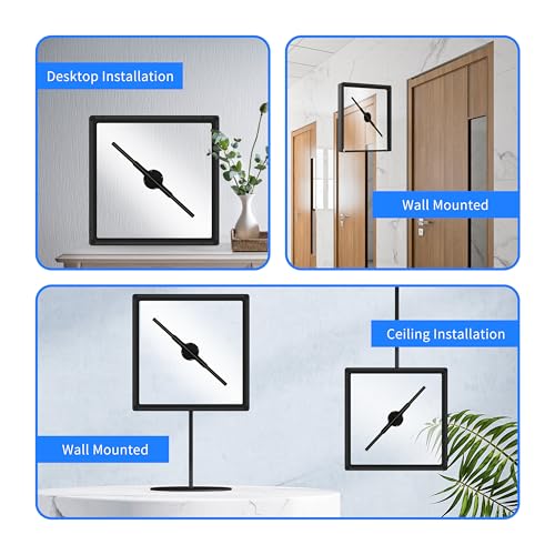 3D Hologram LED Fan, 3D Holographic Video Projector Supports WiFi, Phone App and TF Card, 3D Hologram Video Graphic Advertising Display for Business Exhibition Trade Holiday Show 52 cm