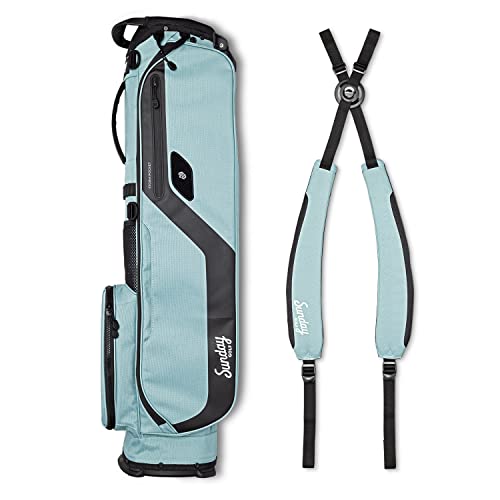 Sunday Golf El Camino Bag - Lightweight Sunday Golf Bag with Strap and Stand – Easy to Carry – Golf Stand Bag for The Driving Range, Par 3 and Standard Courses, 3.9 pounds