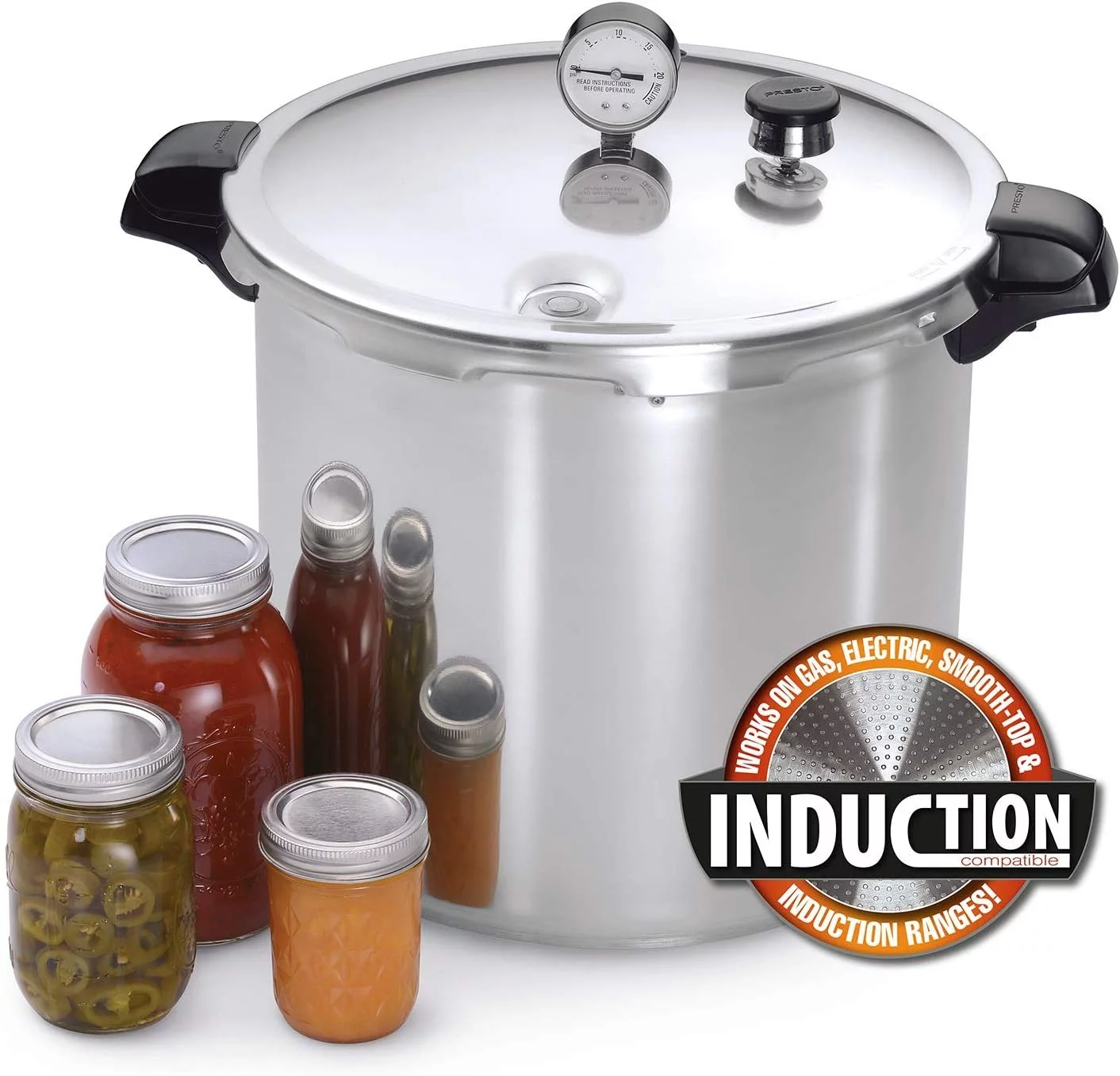 Presto 01784 23-Quart Induction Compatible Pressure Canner