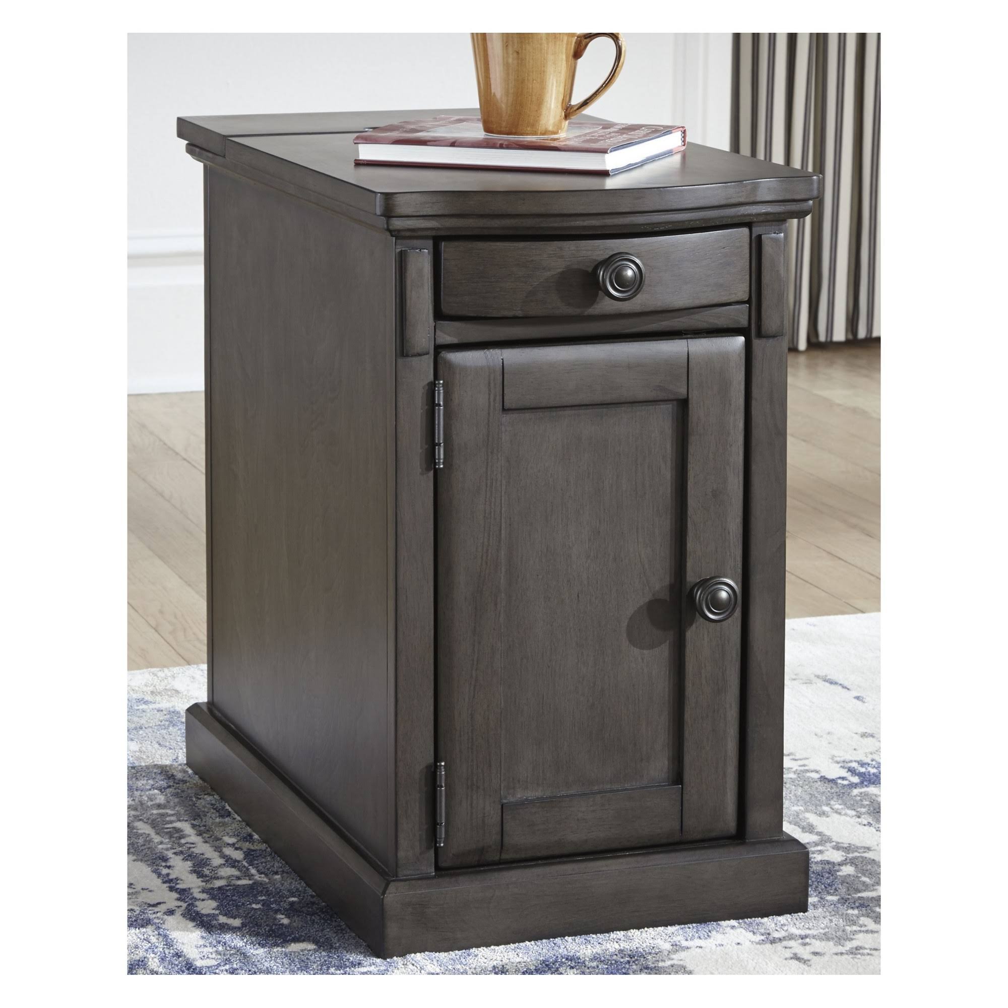 Ashley Laflorn Gray Chair Side End Table