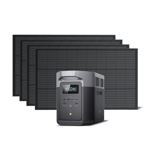 EF ECOFLOW Solar Generator DELTA 2 Max 2048Wh with Solar Panels
