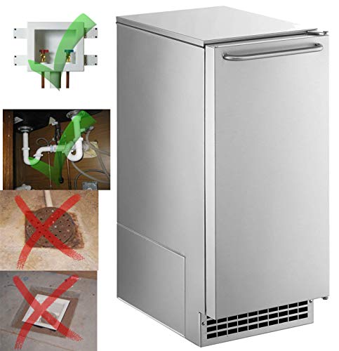 Scotsman CU50GA Undercounter Ice Maker, Gourmet Cube, Air Cooled, Gravity Drain with Cord, 115V/60/1-ph, 14.4 Amp (15 Amp Circuit Required), 14.9" Width x 22" Diameter x 34.4" Height