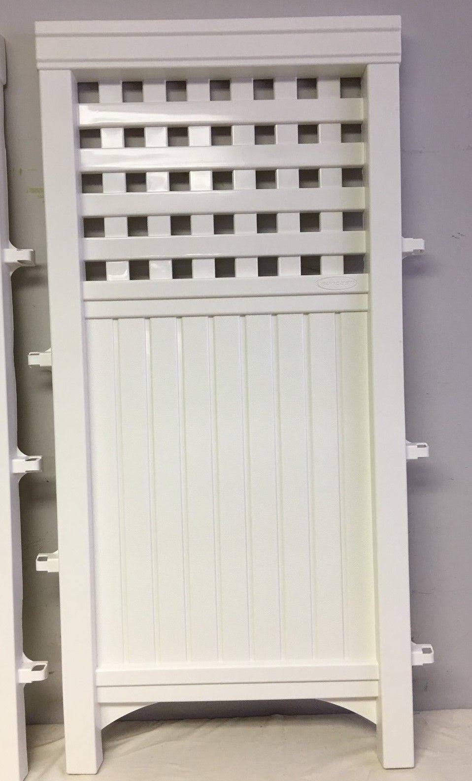 Suncast 4-Piece Lattice Outdoor Screen Enclosure Set, White
