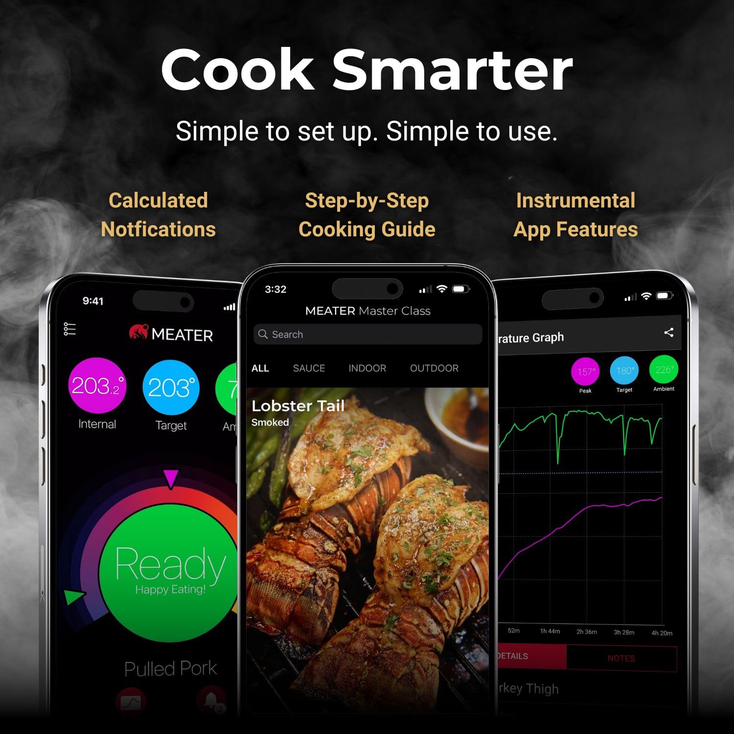 MEATER Block: 4-Probe Premium WiFi Smart Meat Thermometer | for BBQ, Oven, Grill, Kitchen, Smoker, Rotisserie | iOS & Android App | Apple Watch, Alexa Compatible | Dishwasher Safe
