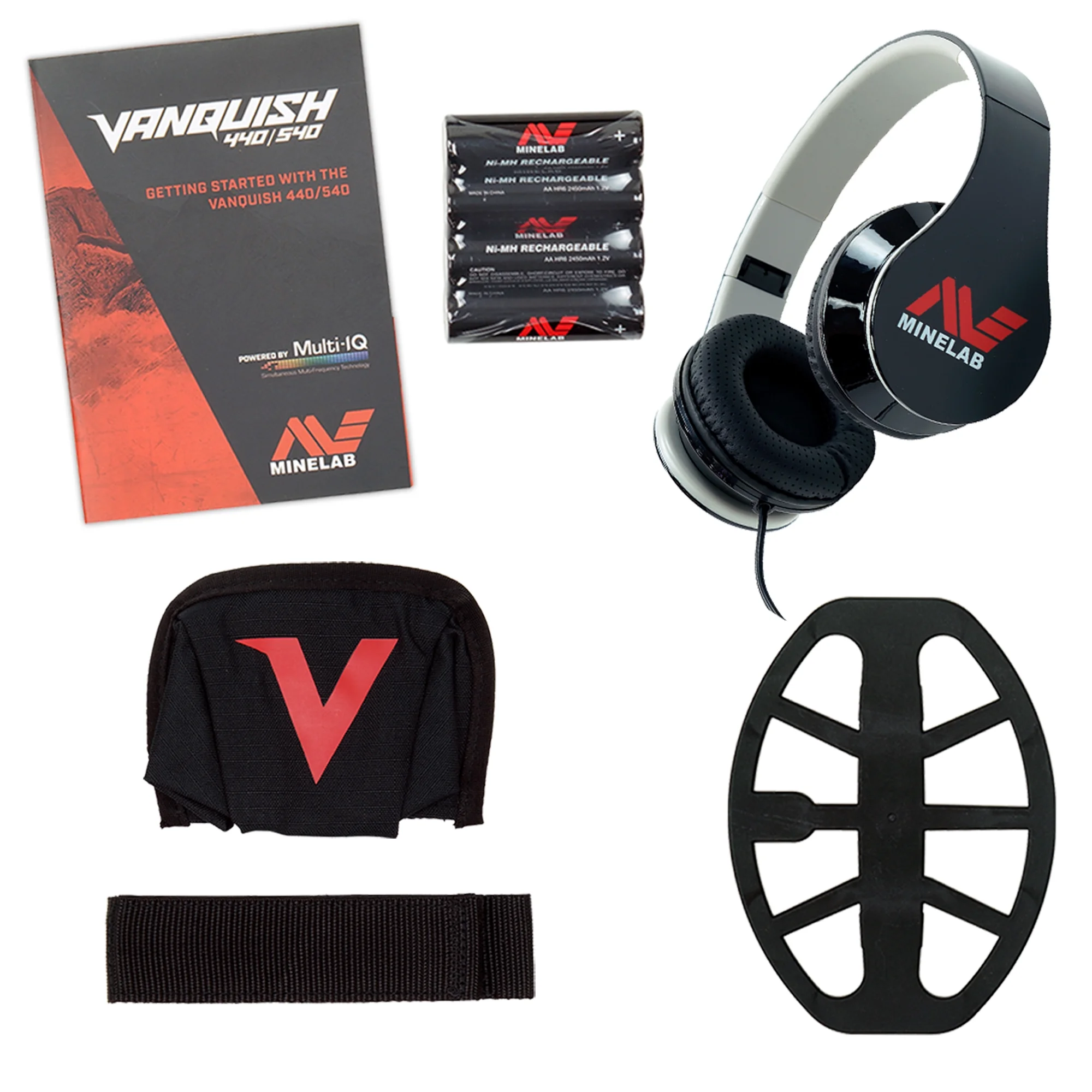 Minelab VANQUISH 540 Detector with V12 12" x 9" Waterproof DD Coil & Pro-Find 35