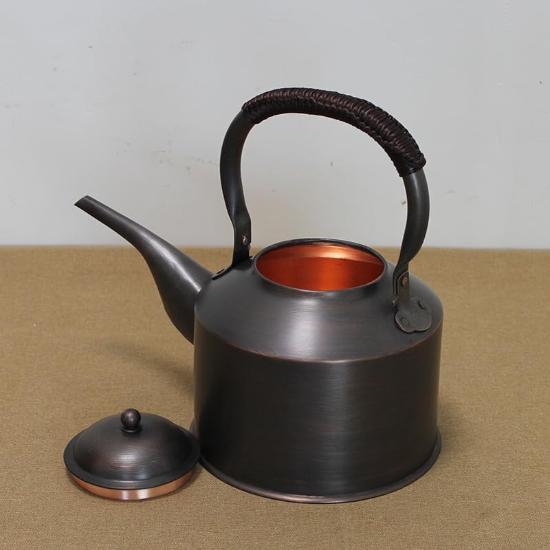 Kkekos Handmade Solid Copper Kettle Copper Teapot with Stovetop Tea Pot 3L/4L/5L