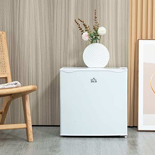 HOMCOM Mini Freezer Countertop, 1.1 Cu.Ft Compact Upright Freezer with Removable Shelves, Reversible Door for Home, Dorm, Apartment and Office