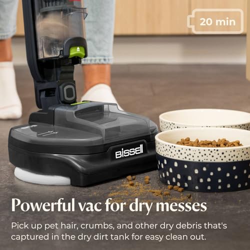 BISSELL® Spinwave Cordless Pet Hard Floor Spin Mop Cleaner 18V with washable mop pads for sealed hard floors, 23157