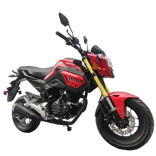 X-PRO Vader 150 Street Motorcycle with 5-Speed Manual Transmission, Electric/Kick Start! 12" Wheels! (Grey)